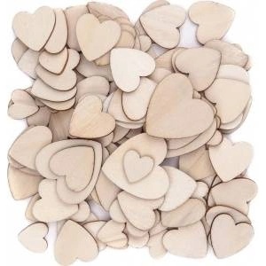 Dalprint Wooden hearts 120pcs