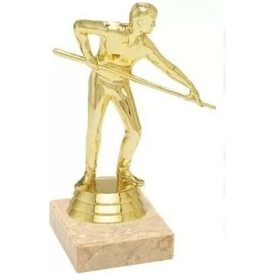 Prozona Trofej kulečníkový hráč zlatá 14 cm