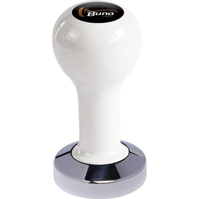 Buna Café tamper kov biely, TP, nerez lesk, plochý 49 mm