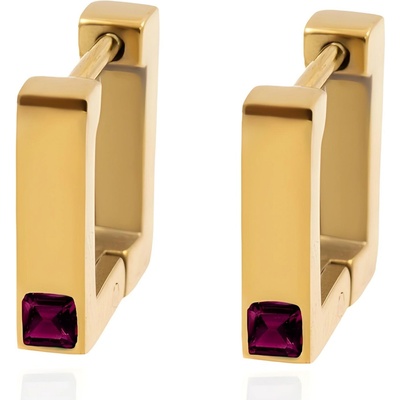 HARAHU Обеците ma-21758 - Златна / Розова kp21758 (ma-21758)