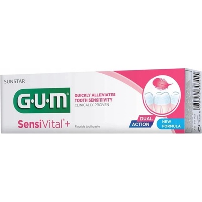 GUM pre citlivé zuby SensiVital+ DUAL ACTION 75 ml