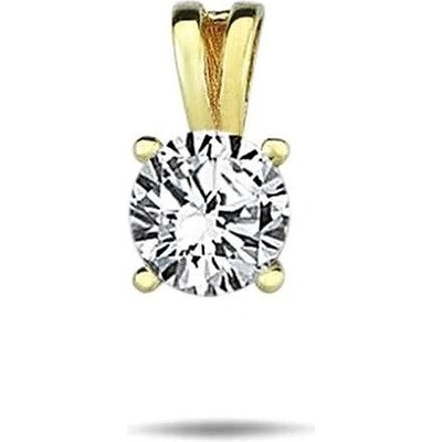 Diante Zlatý přívěsek s bílým kamenem 59642648