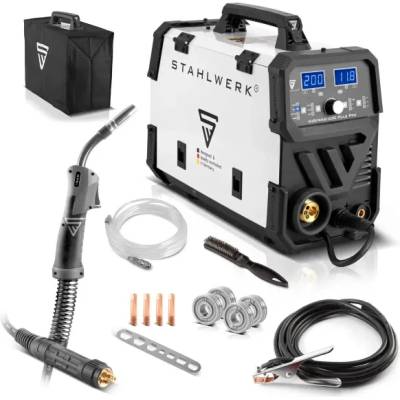STAHLWERK Комбиниран заваръчен апарат - електрожен STAHLWERK MIG/MAG 200 Puls Pro IGBT/ 200A (1138)