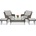 Garden Point Градински мебели Bilbao Terrace + 2 пуфа Garden Point сив (GAP424-TERPU)