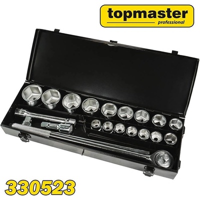 Topmaster Professional Гедоре 21 части, 3/4", 19-50 мм, Topmaster 330523 (330523)