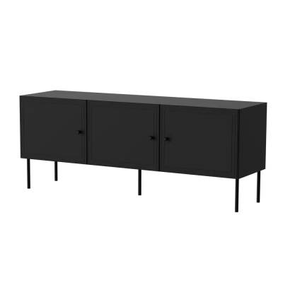 Cama MEBLE RTV 3D шкаф PALAZZO BIS 151x40x60 черен мат (PALAZZO 400023)