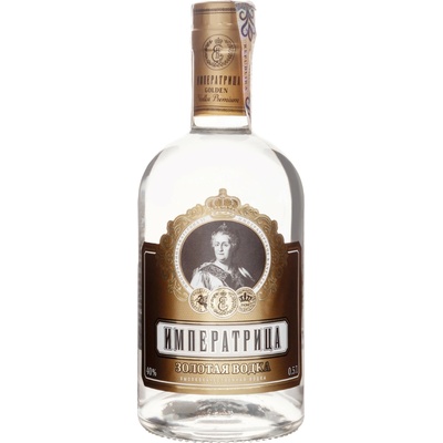 Imperatriza Vodka Gold 40% 0,5 l (čistá fľaša)
