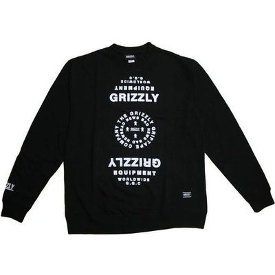 GRIZZLY MIRROred CrewNECK black