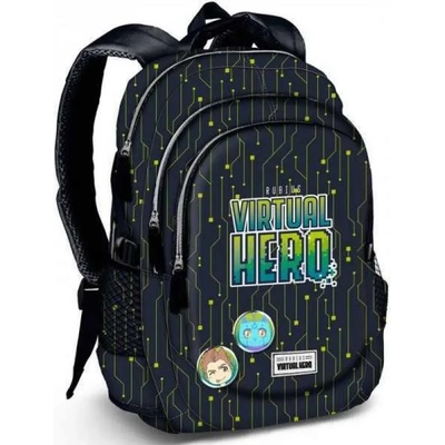 KARACTERMANIA Ученическа раница с три отделения Virtual Hero - Karactermania