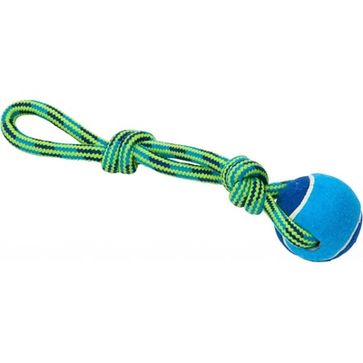Kruuse Jorgen Hračka pes Buster Smyčka s tenisákem modr/zelená 30 cm