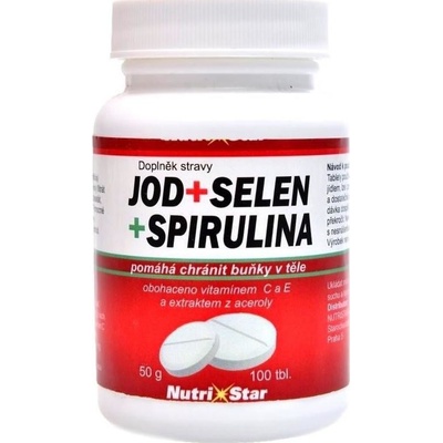 Nutristar Jod Selen Spirulina 100 tabliet