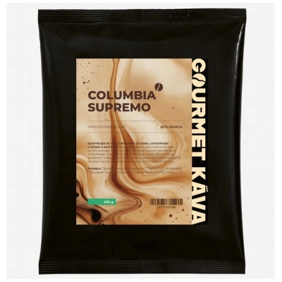GourmetKava Colombia Supremo, кафе на зърна Арабика: Да, за еспресо 250g