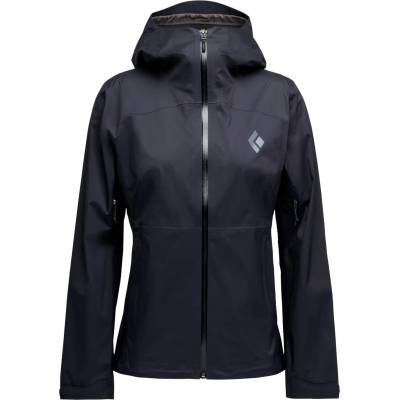 Black Diamond Дамско водоустойчиво яке Black Diamond Women's Fineline Stretch Shell Waterproof jacket - Black (102-4135-0113)