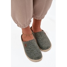 Inblu dámske papuče z filcu kaki krémová