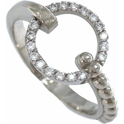 Infinitysilver Stříbrný prsten zirkonové kolečko OR90754