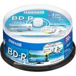 Maxell Дискове BD-R MAXELL, еднослойни, Blu-Ray, 25 GB, 4x, за печат, 25 бр (ML-DB-BDR25-25PRINT)