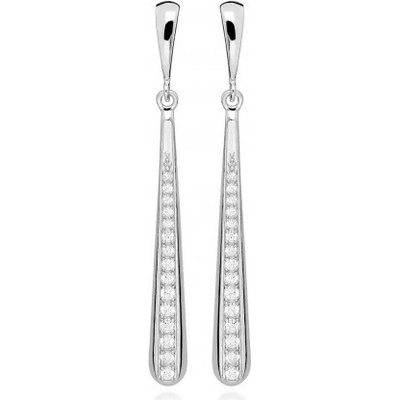 Silver Cat Nadčasové náušnice s kubickými zirkony SC500