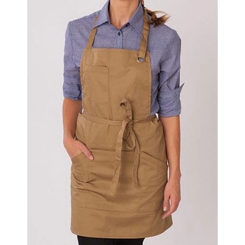 Le Chef Gastro zástěra DE113 Khaki 91x71cm