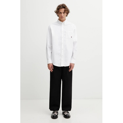 Drôle de Monsieur Памучна риза Drôle de Monsieur La Chemise Oxford (H.SH240.CO225.WT)