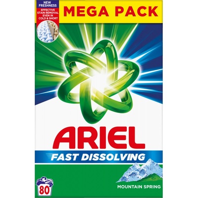 Ariel Prášek Na Praní Mountain Spring 4,4 kg 80 PD – Zboží Dáma