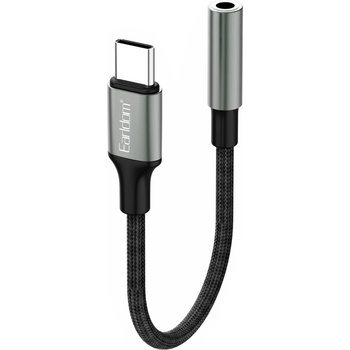 Earldom Преходник Earldom ET-OT77, Type-C към 3.5мм (F), Черен - 40364 (40364)