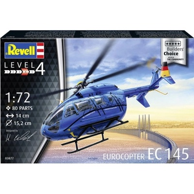 Revell ModelSet vrtulník 03877 Eurocopter EC 145 Builders Choice 1:72