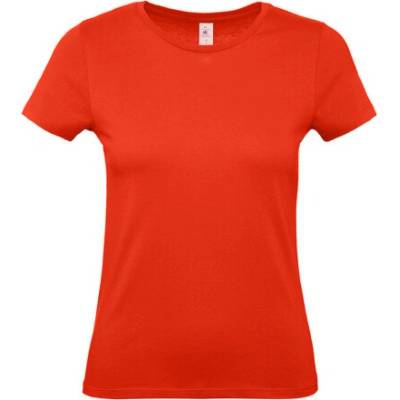 Dámske tričko B&C Basic oranžová červená