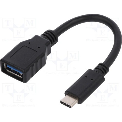 Logilink CU0098 OTG,USB 3.2, USB A zásuvka, USB C vidlice, 150mm, černý