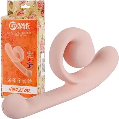 Гъвкав вибратор за двойна стимулация, 19, 4см. - Magic Snail Pink (XMEN000261)