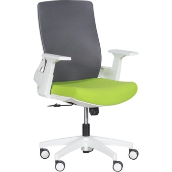 Image 1 of Bittel Работен стол Carmen 7547, до 120кг, дамаска/мрежа, полипропиленова база, газов амортисьор, коригиране височина, Tilt tension механизъм, сиво-зелен (3520357_2)