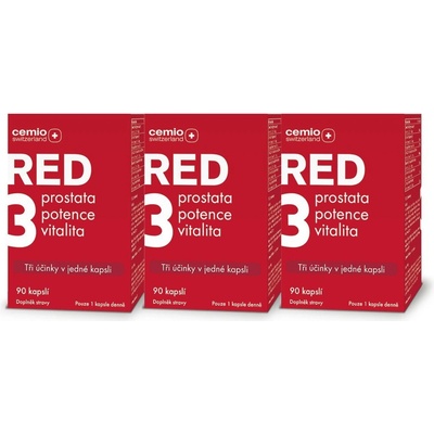 Cemio RED3 3 x 90 kapslí