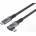 MicroConnect USB-C to USB-C Premium cable 0.5m, 100W, 20Gbps, USB 3.2 Gen 2x2, Angled