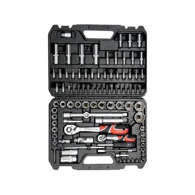 Gola sada 1/2", 1/4" + příslušenství 94 ks YATO YT-12681