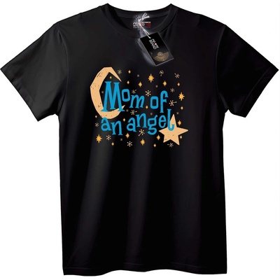 NOONEBRAND Тениска Майка на Ангел - 7XL, Black