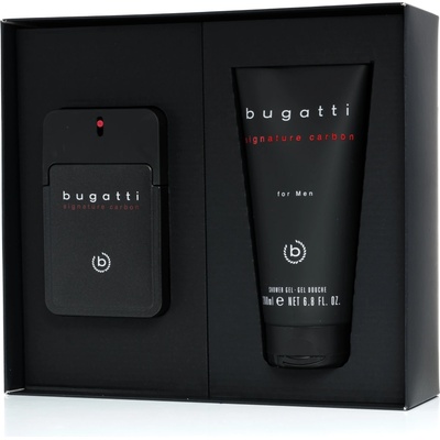 Bugatti Signature Carbon EDT 100 ml + sprchový gel 200 ml