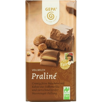 Gepa Bio mléčná Praliné 100 g