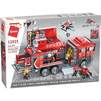 Qman Конструктор, Qman, MineCity, Пожарна команда за спешна помощ, 1431 части (Q12025)