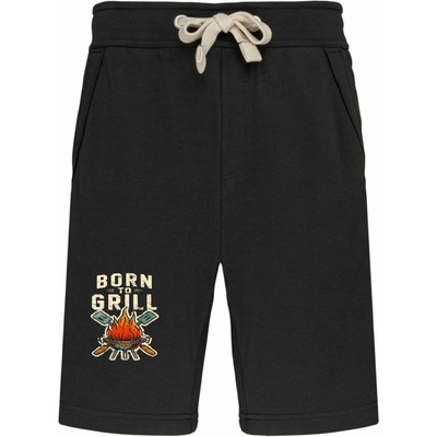 Born to grill V2 Pohodlné kraťasy s potiskem