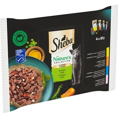 Sheba Nature Mix výběr 4 x 85 g