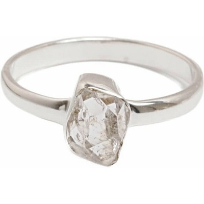 Nefertitis Herkimer diamant prsten stříbro R4078