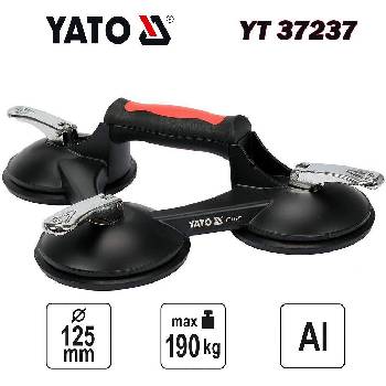 TOYA Вакуум вендуза, yato yt 37237, 25 мм, до 190 кг, тройна (uni-08146)