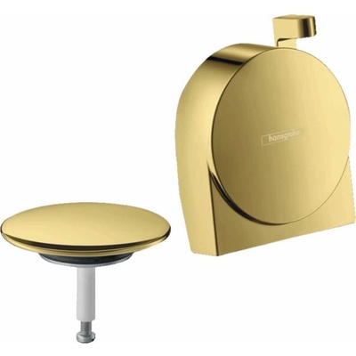 Hansgrohe Exafill S - Vrchná sada vaňového výtoku, odtokovej a prepadovej súpravy, leštený vzhľad zlata 58117990