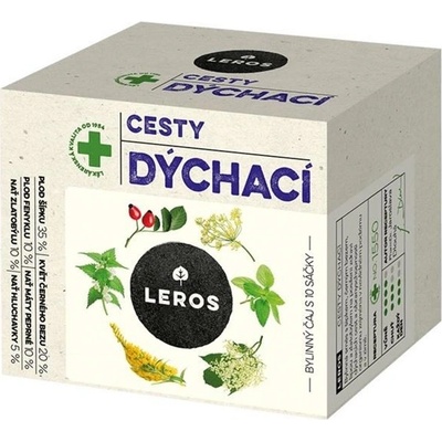 Leros Bylinný čaj Dýchací Cesty 10 x 1,5 g