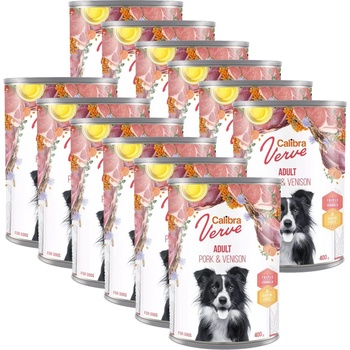 Calibra Dog Verve GF Възрастен Свинско и Еленско 12 x 400 г