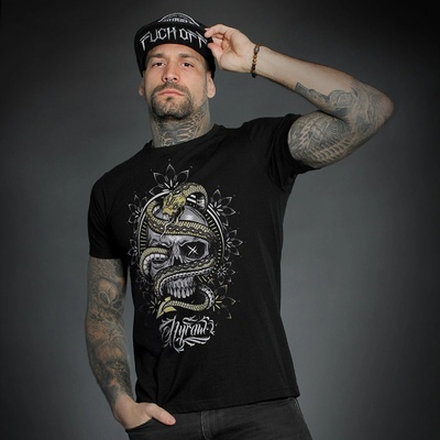 Hyraw Hardcore tričko Snake Of Death čierne