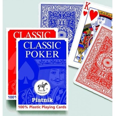 Piatnik Poker 100 % plastové modré