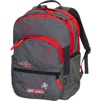 Tashev Outdoors Раница за училище ТАШЕВ ABC Spider Сиво/Червено