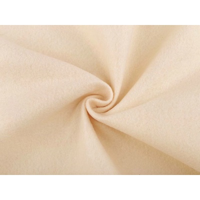 Filc / plsť soft metráž tloušťka 1,4 mm, střední, 22 (F33) krémová nejsvět.