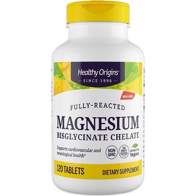 Healthy Origins Magnesium Bisglycinate Chelate, 100 mg, 120 таблетки, Healthy Origins (39542 HO)