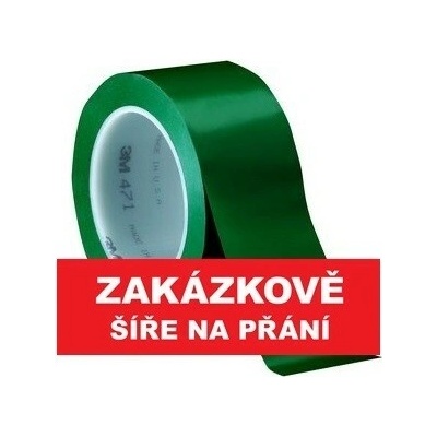 3M 471 Označovacia PVC lepiaca páska oderuvzdorná 75 mm x 33 m zelená